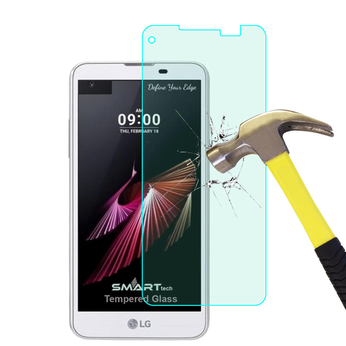 Smart Tech LG X Screen Kırılmaz Temperli Cam Parlak Ekran Koruyucu