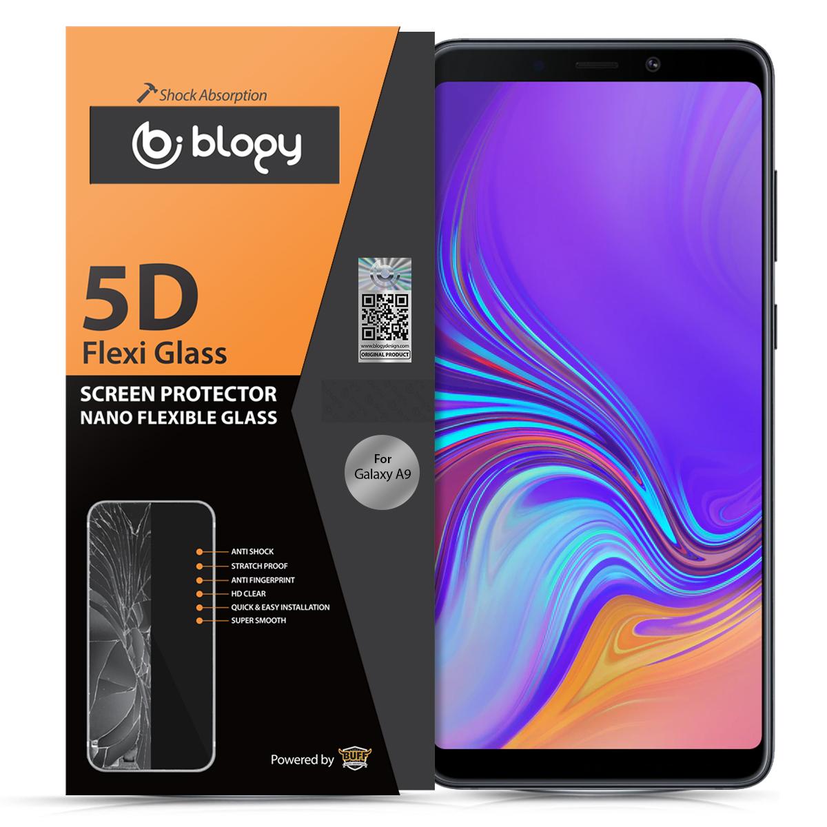 Blogy Samsung Galaxy A9 2018 Silikon Parlak Ekran Koruyucu