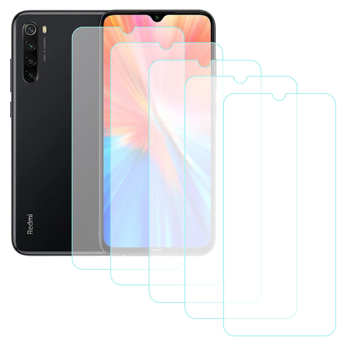 Notech Xiaomi Redmi Note 8 Temperli Cam Parlak Ekran Koruyucu