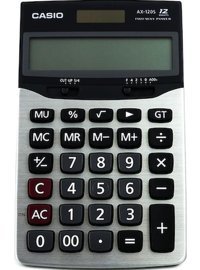 Casio AX-120S Masaüstü 12 Hane Hesap Makinesi