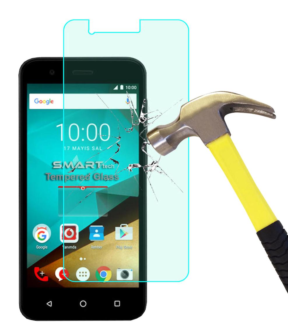 Smart Tech Vodafone Smart Style 7 Kırılmaz Temperli Cam Parlak Ekran Koruyucu