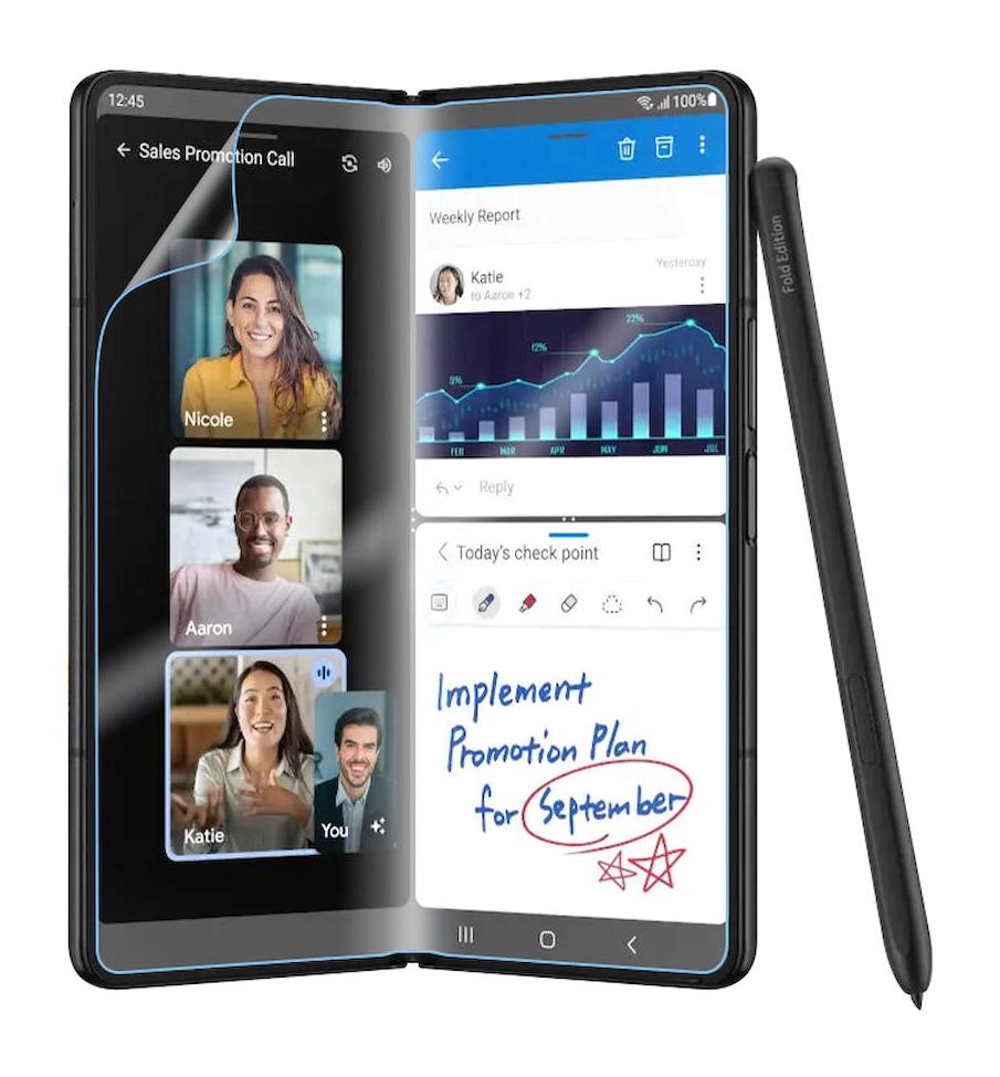 Vendas Samsung Galaxy Z Fold 2 Nano Cam Parlak Ekran Koruyucu