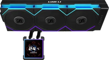 Lian Li HydroShift II LCD-S 360TL Hepsi Bir Arada Sıvı Soğutucu, RGB, LCD Ekran - 360 mm, Siyah