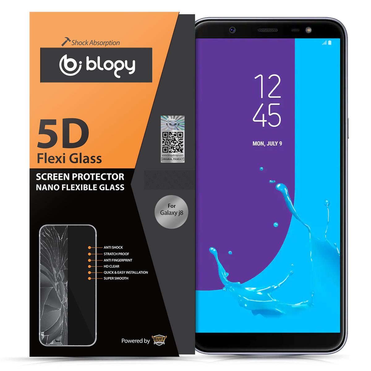 Blogy Samsung Galaxy J8 Silikon Parlak Ekran Koruyucu