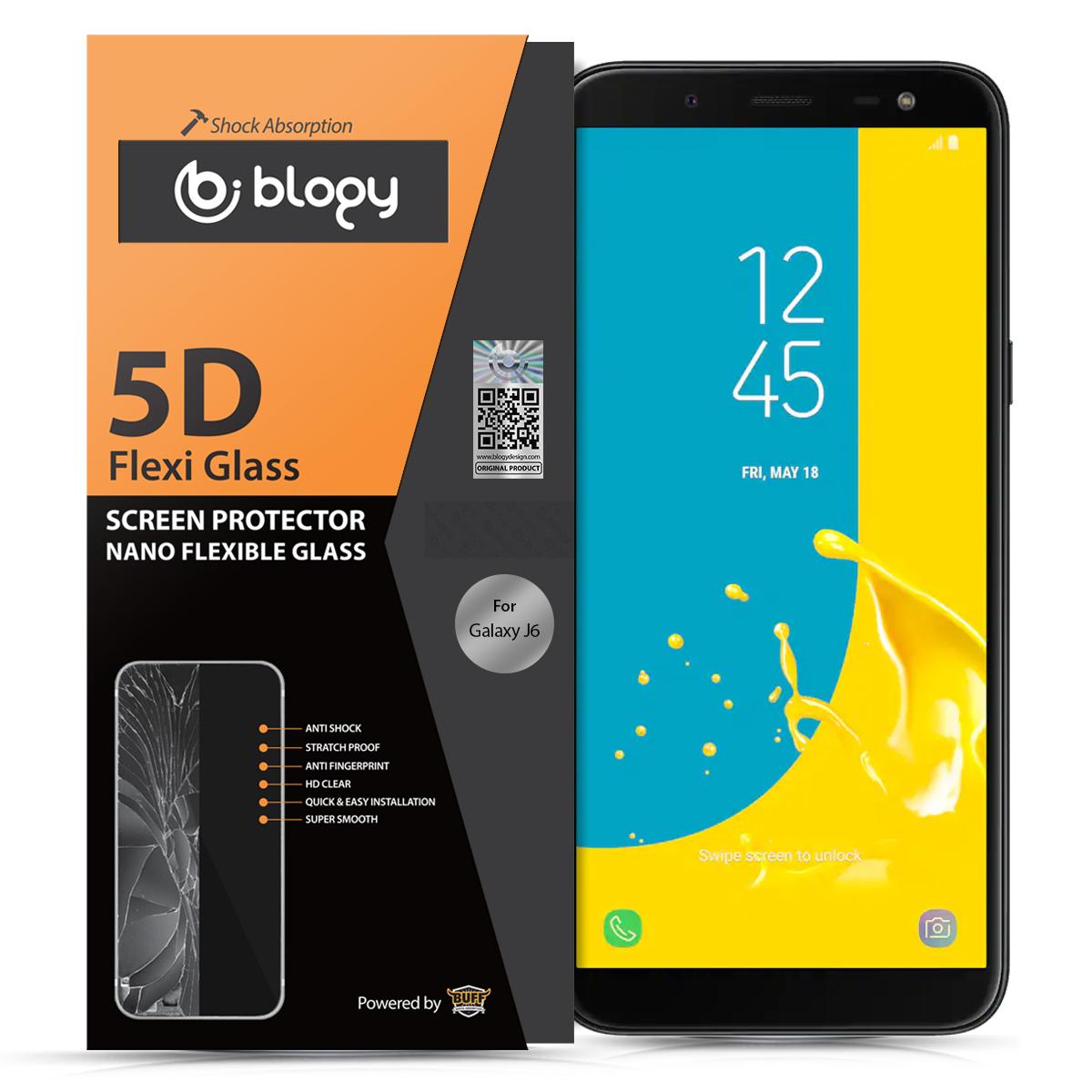 Blogy Samsung Galaxy J6 Silikon Parlak Ekran Koruyucu