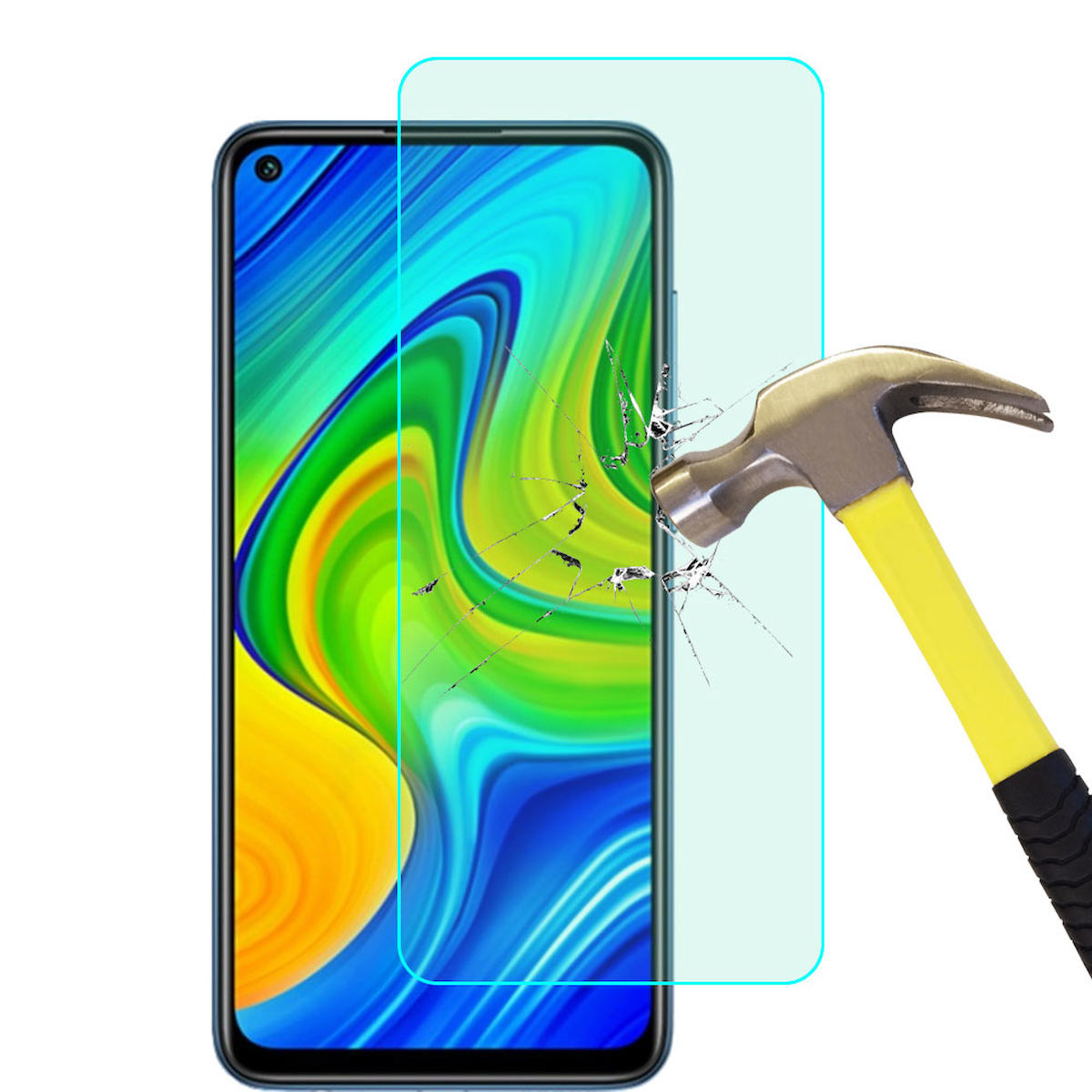 Smart Tech Xiaomi Redmi Note 9 Kırılmaz Temperli Cam Parlak Ekran Koruyucu