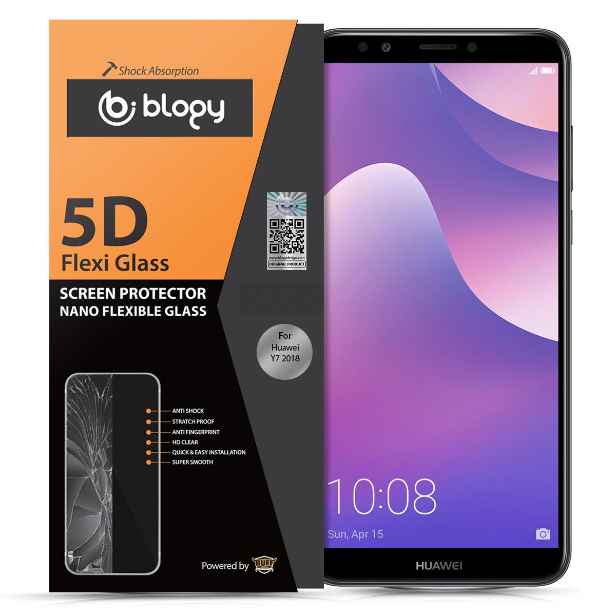 Blogy Huawei Y7 2018 Silikon Parlak Ekran Koruyucu