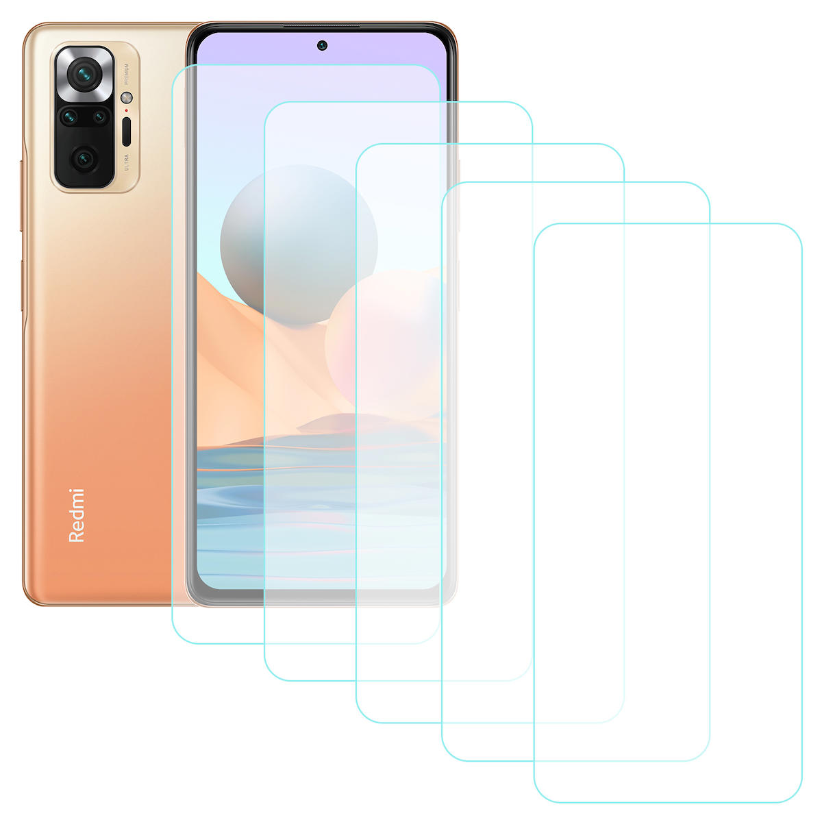Notech Xiaomi Redmi Note 10 Pro Temperli Cam Parlak Ekran Koruyucu