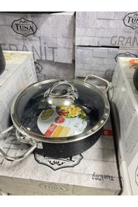 Tuna No26 26 cm Granit Basık Tencere