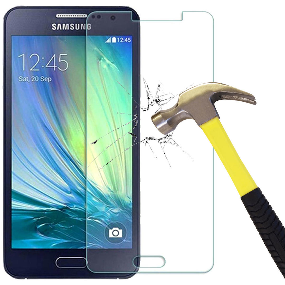 Smart Tech Samsung Galaxy A7 Kırılmaz Temperli Cam Parlak Ekran Koruyucu