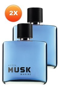 Avon Musk Marine EDT Çiçeksi Erkek Parfüm 2 x 75 ml