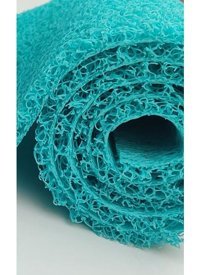 Hobbyhane Turkuaz Kıvırcık Yolluk Kapı Önü Paspası - 120 x 100 cm