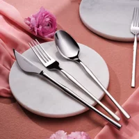 Karaca Elegance Cane Platin 12 Kişilik 84 Parça Çatal Kaşık Bıçak Takımı