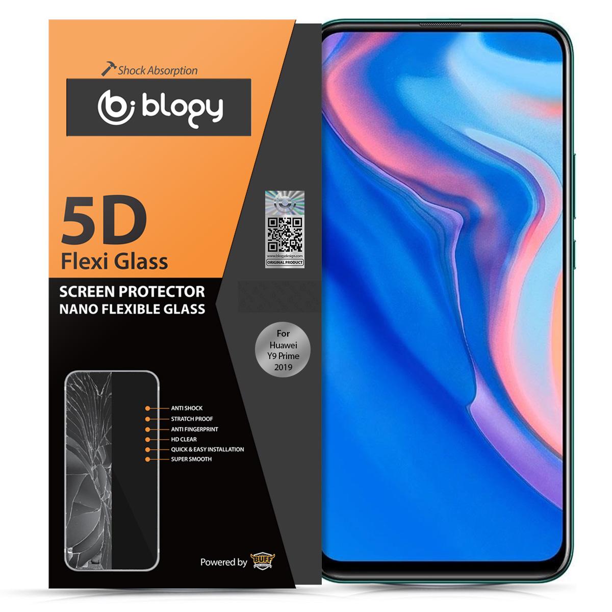 Blogy Huawei Y9 Prime 2019 Silikon Parlak Ekran Koruyucu