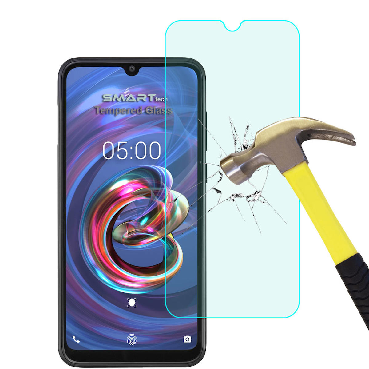 Smart Tech Vestel Venus E5 Kırılmaz Temperli Cam Parlak Ekran Koruyucu