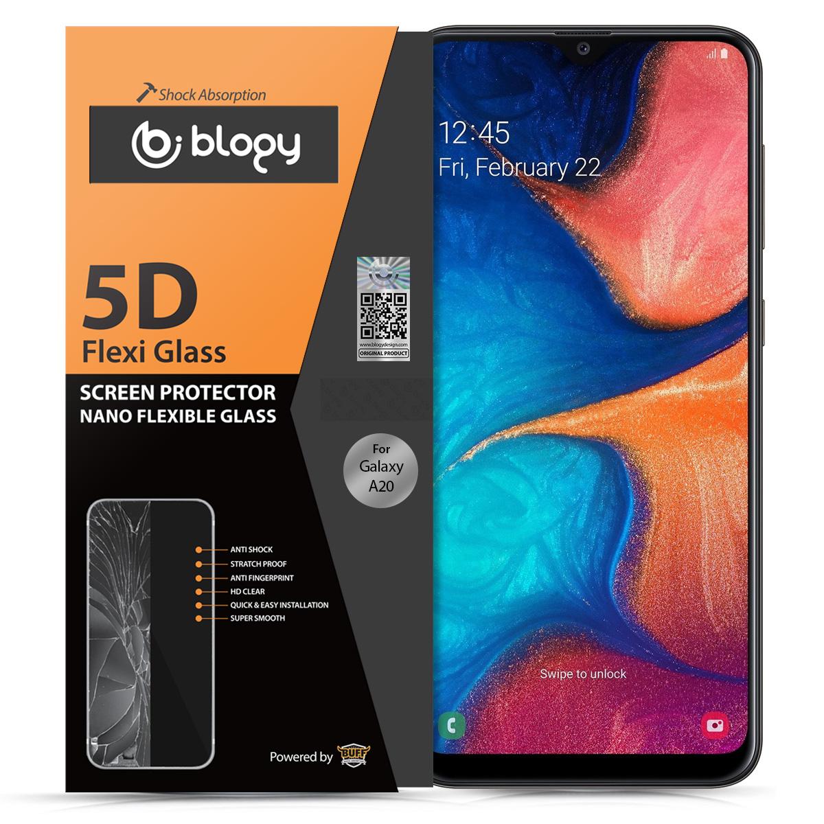 Blogy Samsung Galaxy A20 Silikon Parlak Ekran Koruyucu