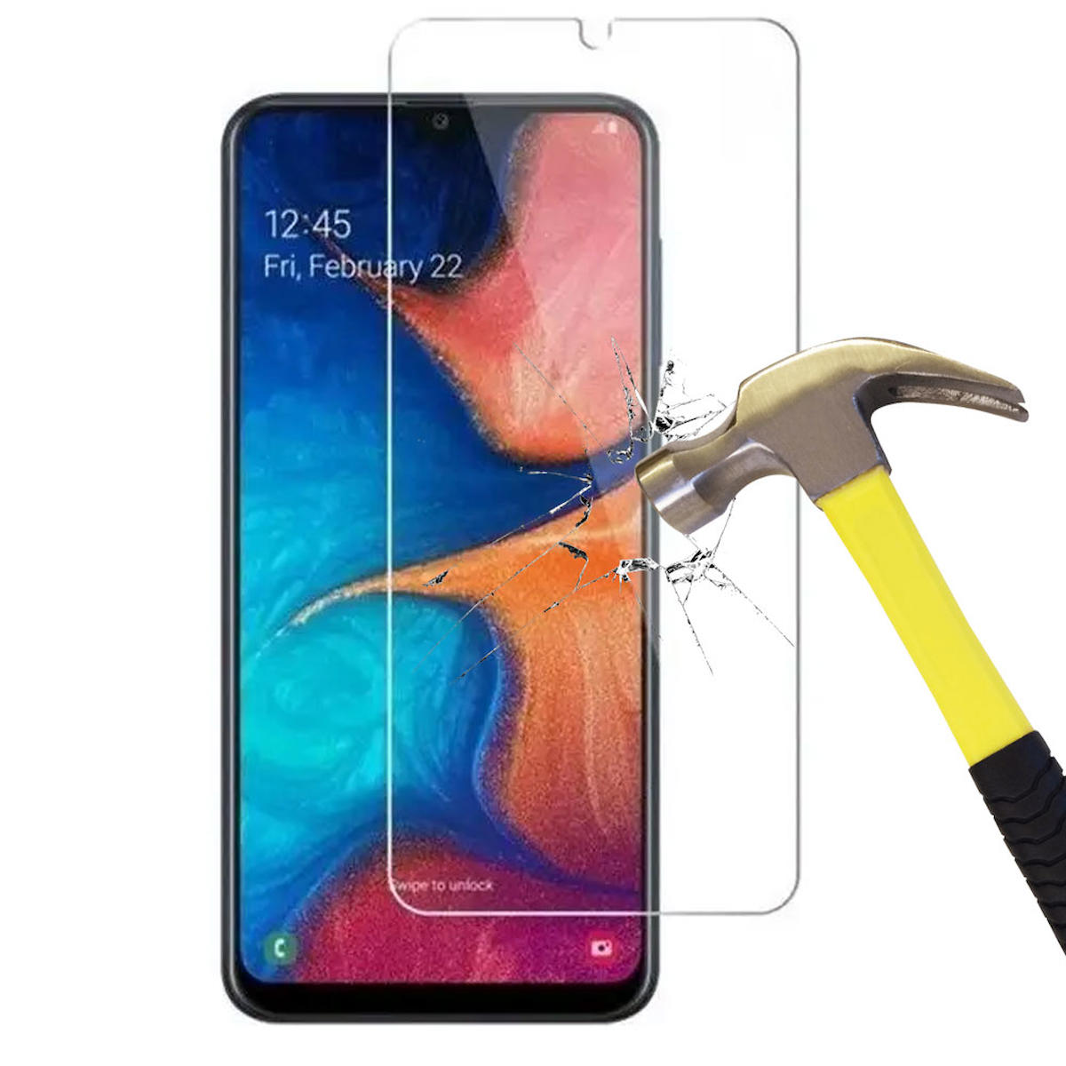 Smart Tech Samsung Galaxy M10 Kırılmaz Temperli Cam Parlak Ekran Koruyucu
