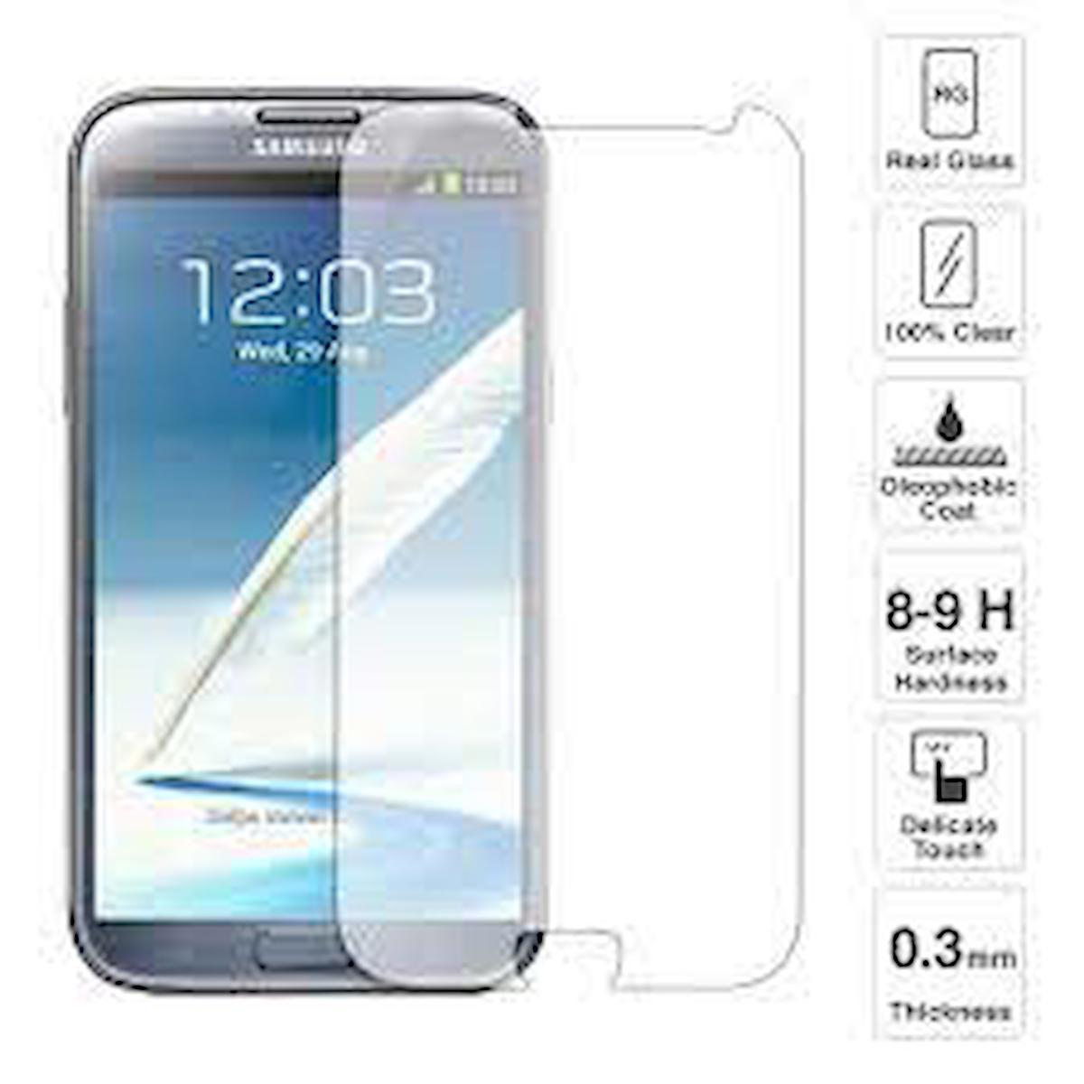 Kensa Samsung Galaxy Note 2 Temperli Cam Parlak Ekran Koruyucu