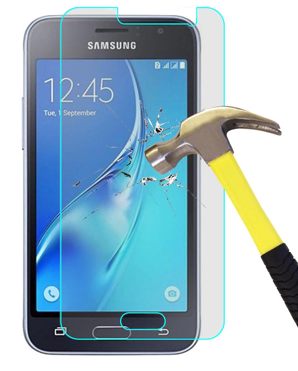 Smart Tech Samsung Galaxy J1 2016 Kırılmaz Temperli Cam Parlak Ekran Koruyucu