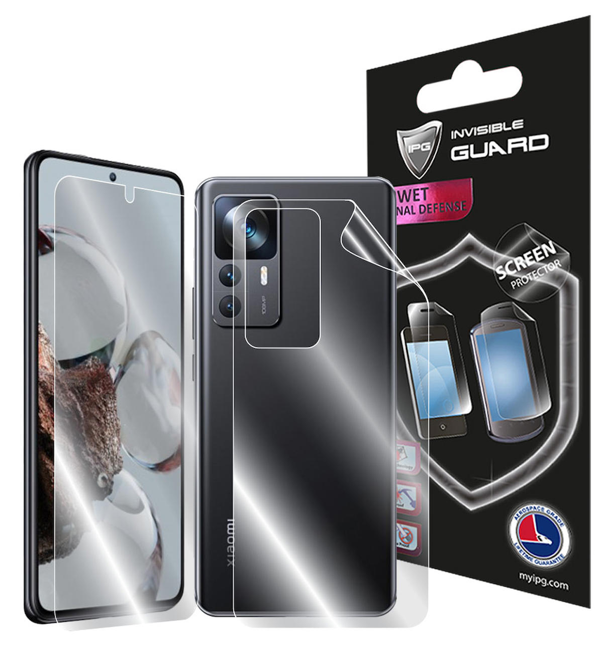 IPG Xiaomi 12T Pro TPU (Termoplastik Poliüretan) Parlak Ekran Koruyucu