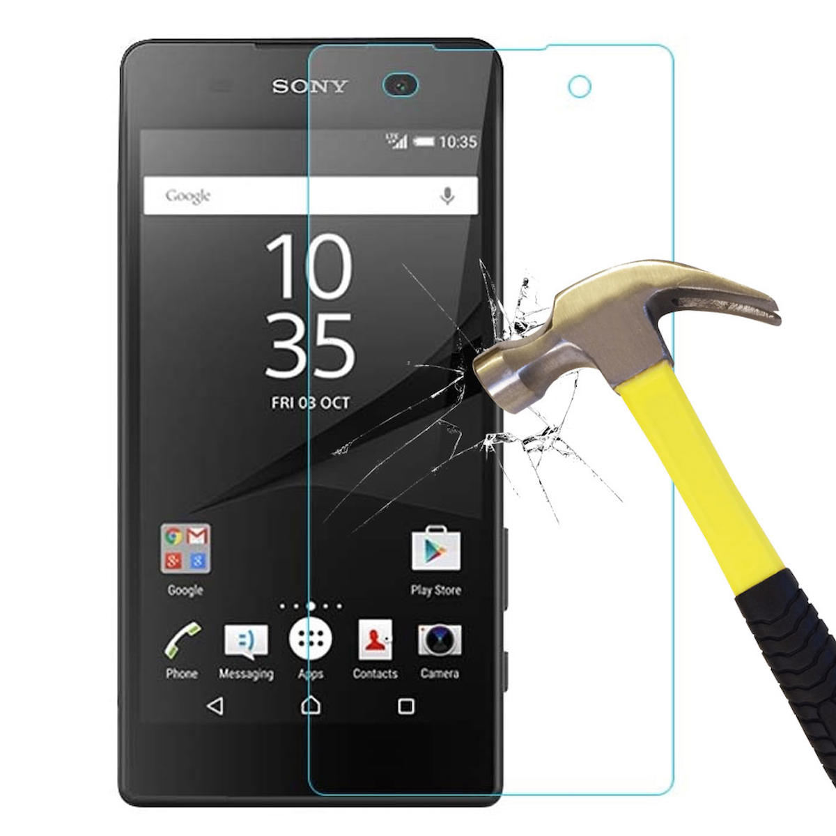 Smart Tech Sony Xperia E5 Kırılmaz Temperli Cam Parlak Ekran Koruyucu