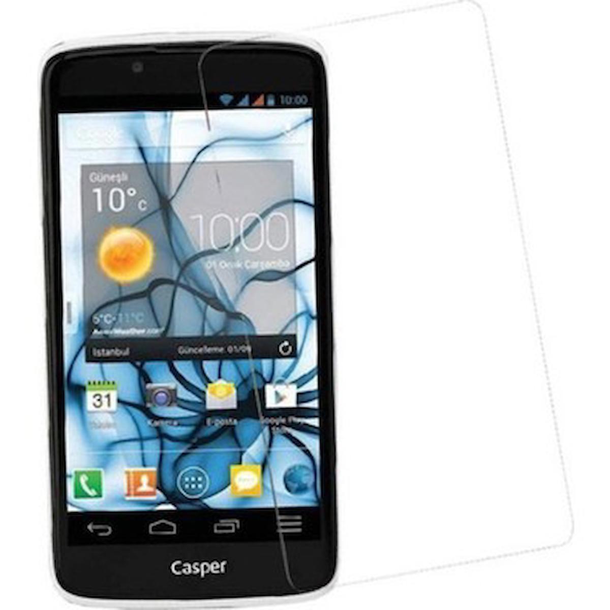 Kensa Casper Via V4 Temperli Cam Parlak Ekran Koruyucu