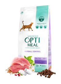 Optimeal Hairball Ördekli Yetişkin Kuru Kedi Maması 10 kg
