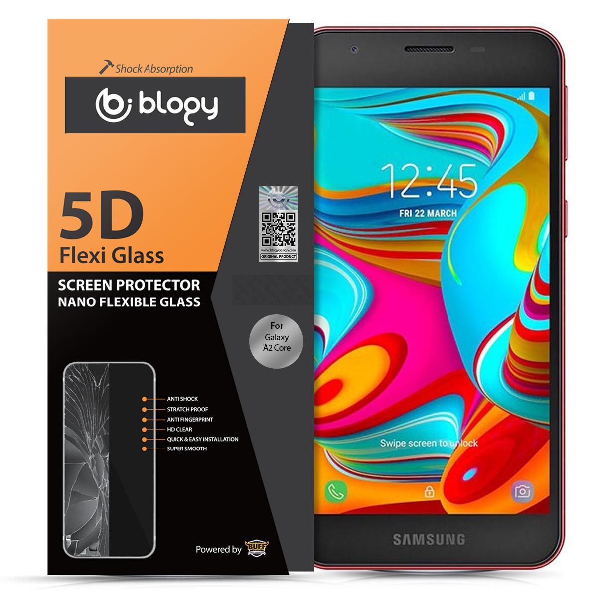 Blogy Samsung Galaxy A2 Core Silikon Parlak Ekran Koruyucu
