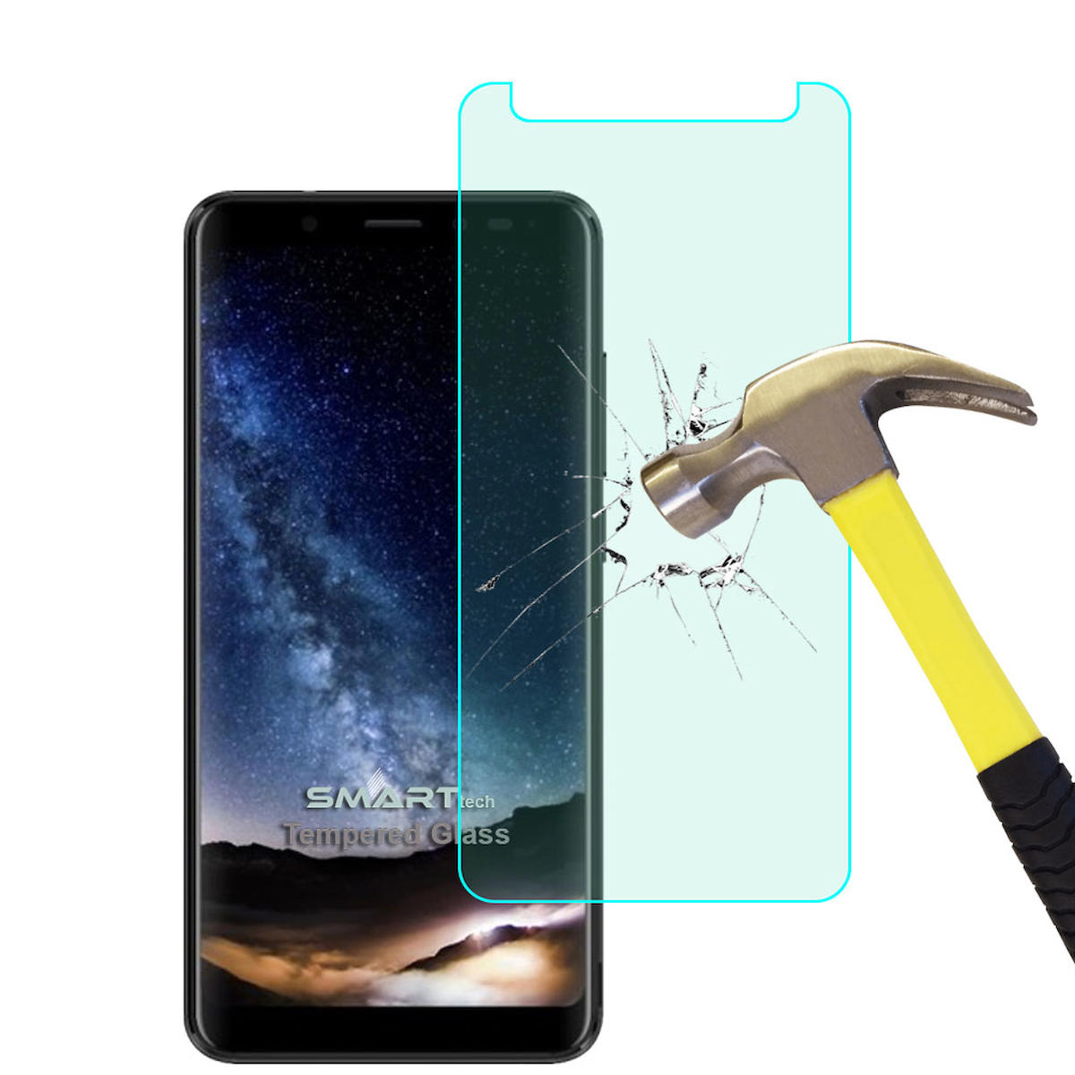 Smart Tech Casper Via G1 Plus Kırılmaz Temperli Cam Parlak Ekran Koruyucu