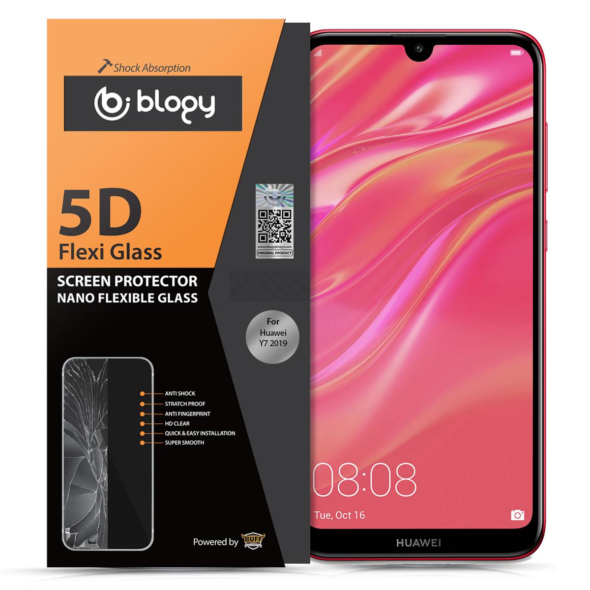 Blogy Huawei Y7 2019 Silikon Parlak Ekran Koruyucu