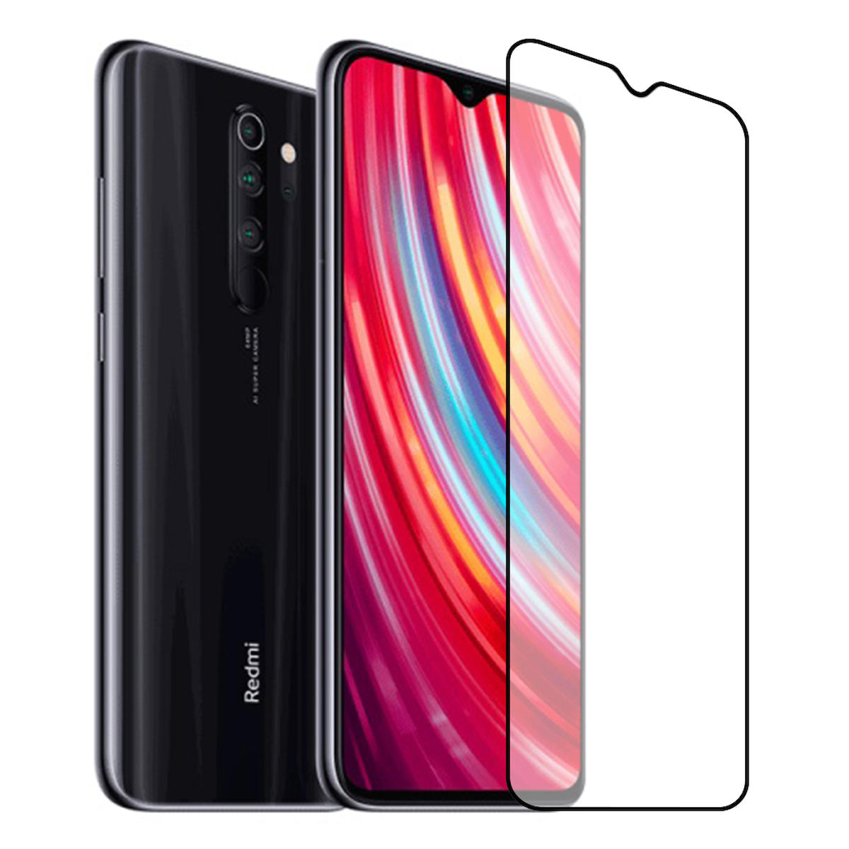 Newface Xiaomi Redmi Note 8 Pro Temperli Cam Parlak Ekran Koruyucu