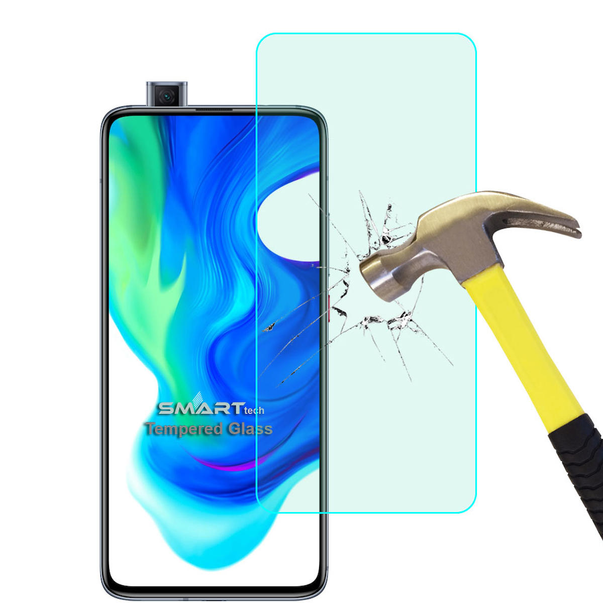 Smart Tech Poco F2 Pro Kırılmaz Temperli Cam Parlak Ekran Koruyucu