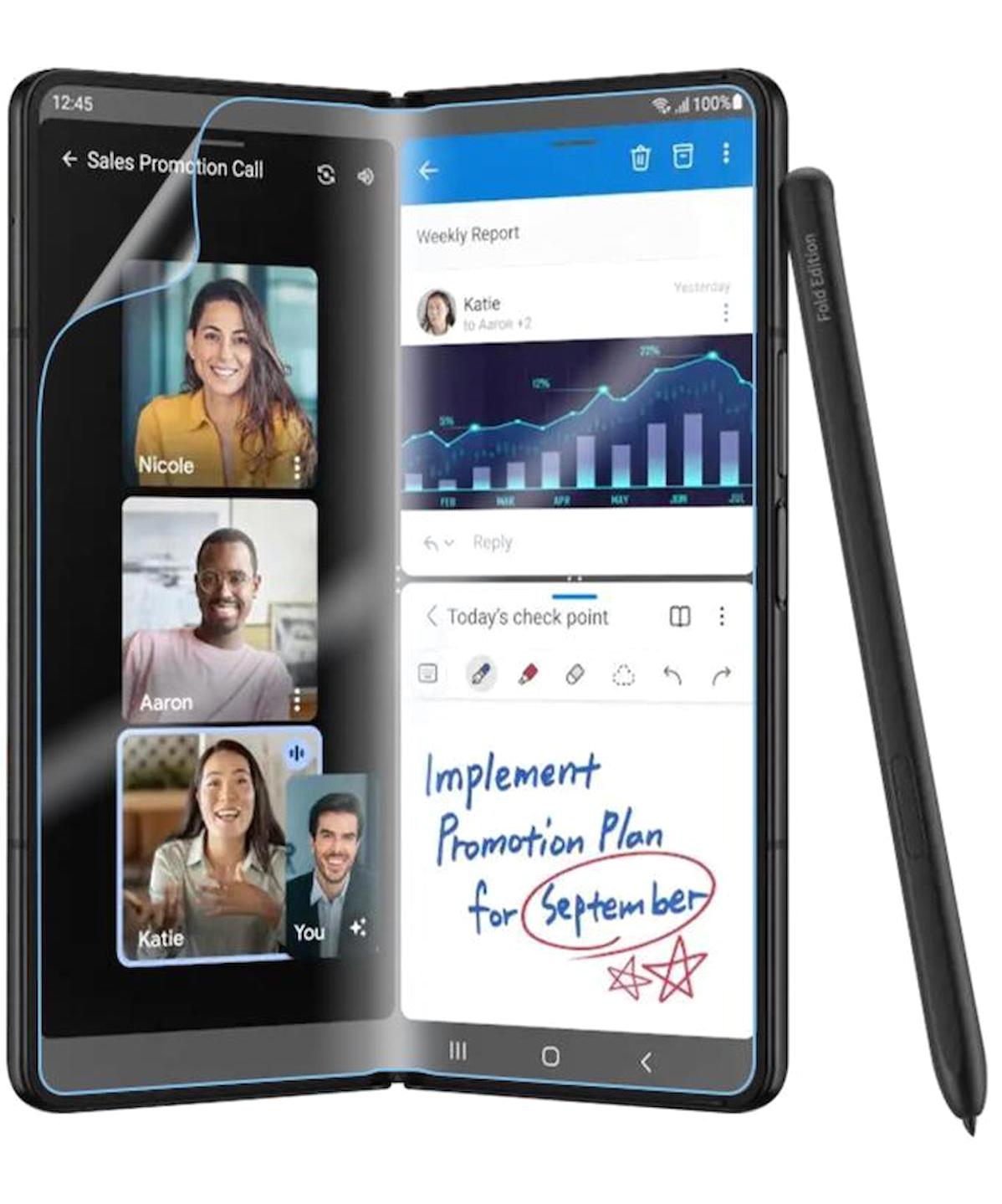 Musal Samsung Galaxy Z Fold 2 Nano Cam Parlak Ekran Koruyucu