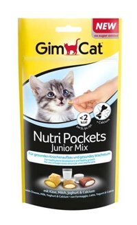 Gimcat Nutri Pockets Latteli-Yoğurtlu Yavru Kedi Ödül Maması 60 gr