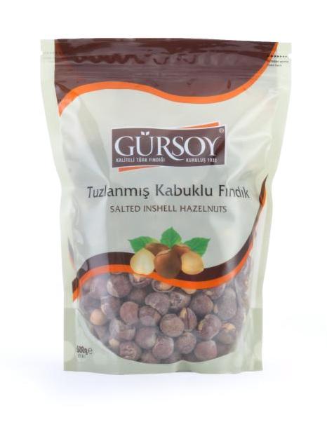 Gürsoy Tuzlanmış Kabuklu Fındık 500 gr