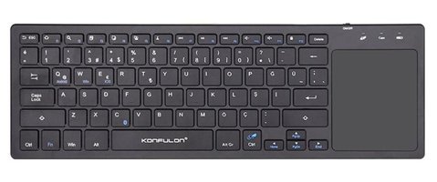 Konfulon V7 Q Kablosuz Siyah Klavye