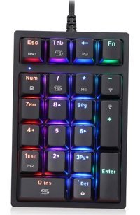 Motospeed K24 RGB Blue Switch Kablolu Siyah Mekanik Klavye