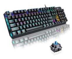 Lecoo GK301 Türkçe RGB Blue Switch Kablolu Siyah Mekanik Gaming Klavye