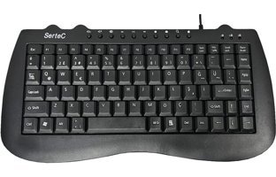 Sertec STC-920A Q Mecha-Membrane Switch Kablolu Siyah Klavye