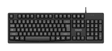 Philips SPK6214 K214 Mecha-Membrane Switch Kablolu Siyah Klavye