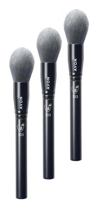 Avon Tam Örtücü Kubbeli 3'lü Fondöten Fırçası Seti
