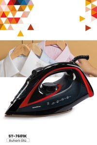 GoldStar ST7601K 2400 W Seramik Tabanlı Buharlı Ütü Kırmızı