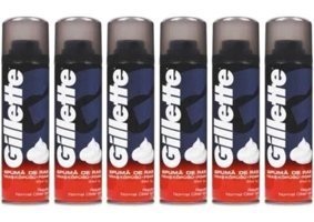 Gillette Normal Ciltler İçin Tıraş Köpüğü 6x200 ml