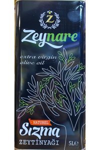 Zeynare Soğuk Sıkım Teneke Sızma Zeytinyağı 5 lt