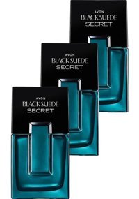Avon Black Suede Secret EDT Odunsu Erkek Parfüm 3x75 ml