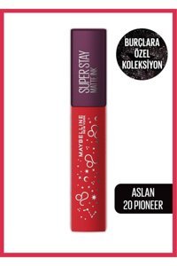 Maybelline New York 20 Pioneer Super Stay Matte Ink Zodiac Mat Likit Ruj