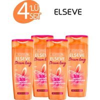 L'Oréal Paris Elseve Dream Long Uzun Ve Yıpranmış Saçlar İçin Onarıcı Bakım Şampuan 4x360 ml