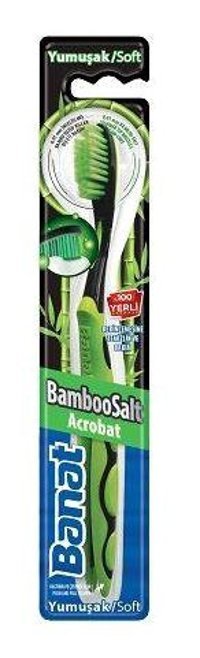 Banat Bamboosalt Acrobat Yumuşak Diş Fırçası Yeşil