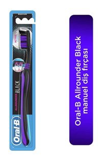 Oral-B Allrounder Black Manuel Diş Fırçası Mor Siyah