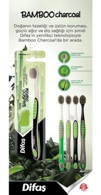 Difaş Bamboo Charcoal Yumuşak Diş Fırçası